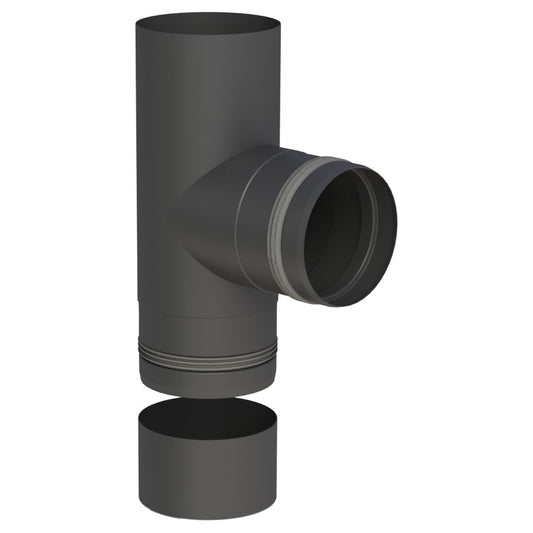 Pelletrohr T-Stück 90° Ø80 mm - Pellet- Line Jeremias