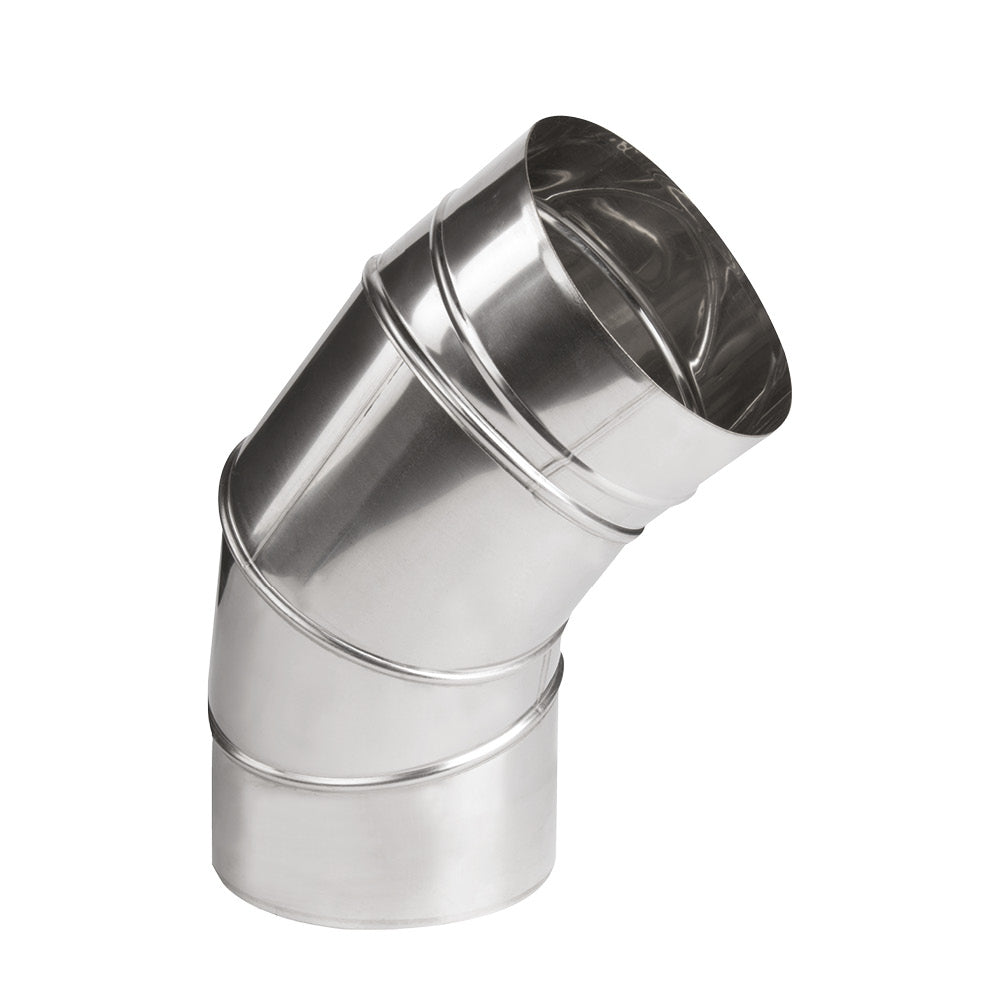 Edelstahl Bogen 0° - 90° Drehbar Knie Ø200 mm - Verstellbar 0,6 mm