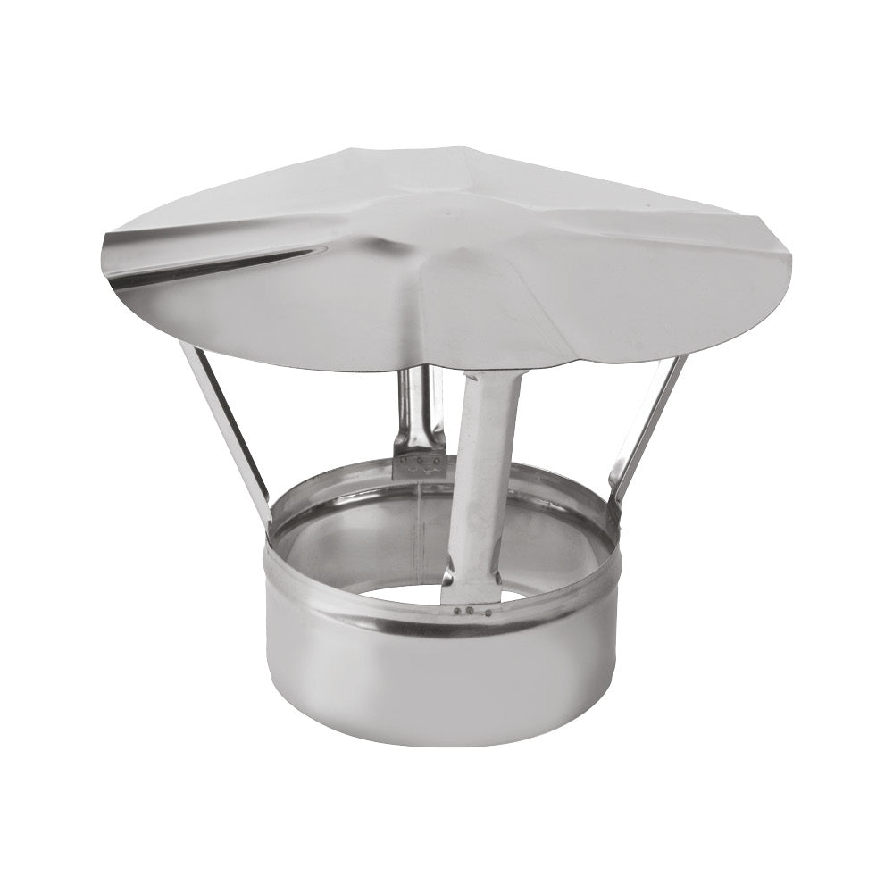 Edelstahl Kaminhaube Regenhut Ø120 mm - Regenhaube EW 0,6 mm