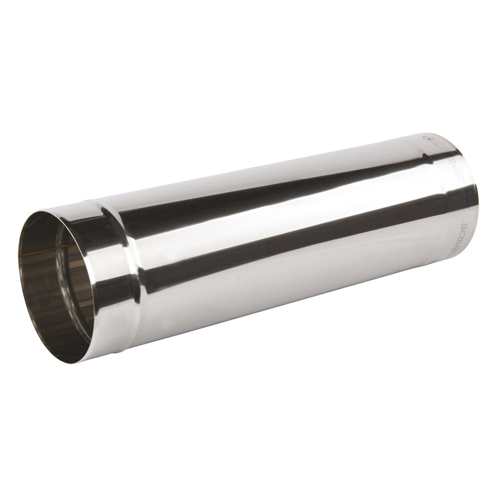 Edelstahl Kaminrohr Ø150 mm - Länge 500 mm - Abgasrohr Premium T600 - EW 0,6 mm