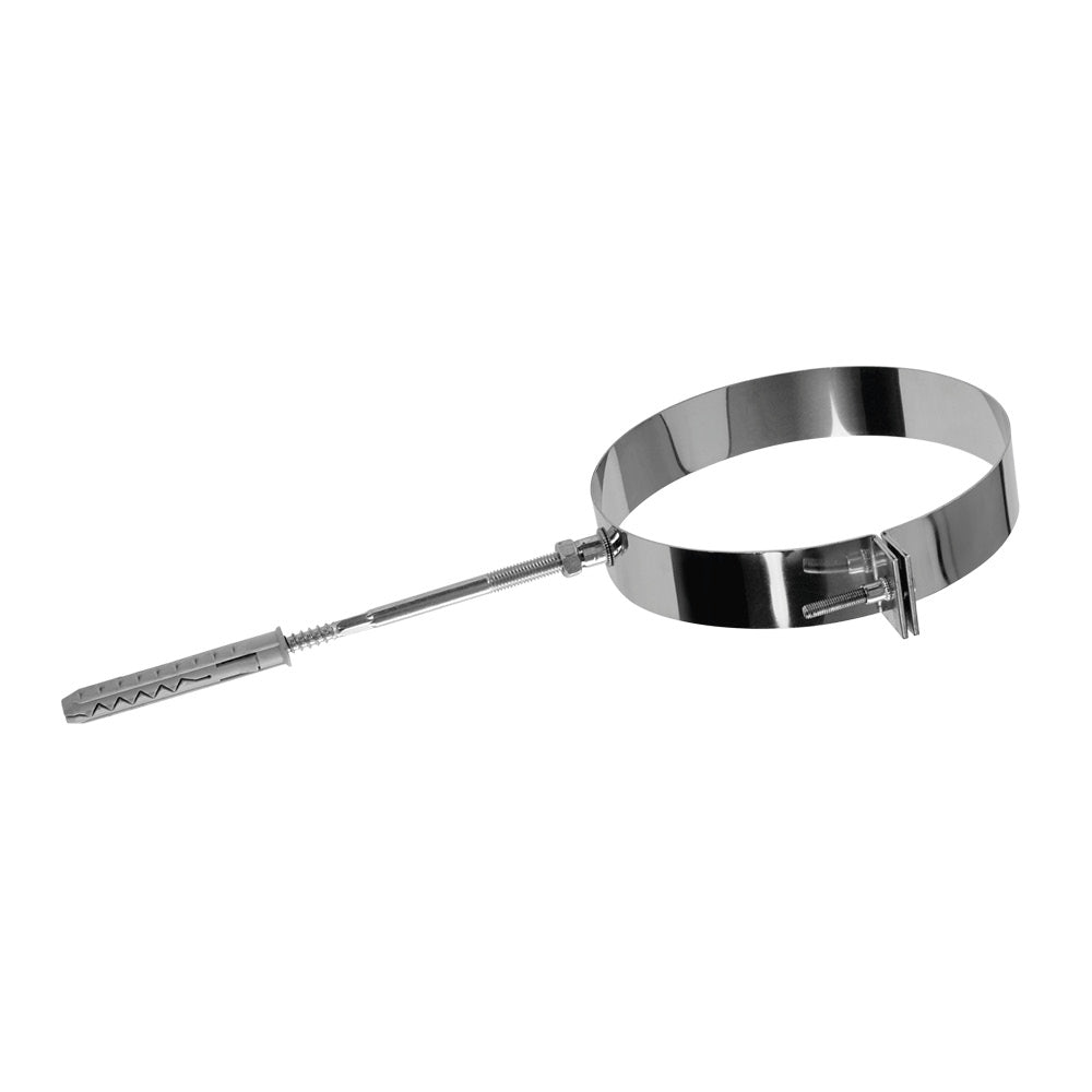 Edelstahl Wandhalter Einwandig Ø180 mm - EW 0,6 mm