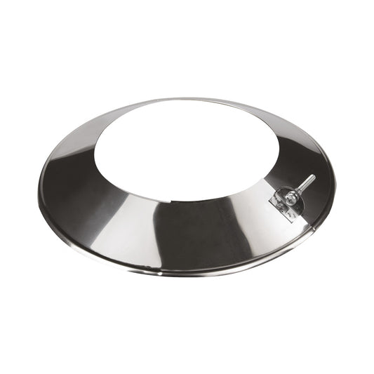 Edelstahl Wandrosette / Wetterkragen Ø130 mm - Außenmaß Ø230 mm