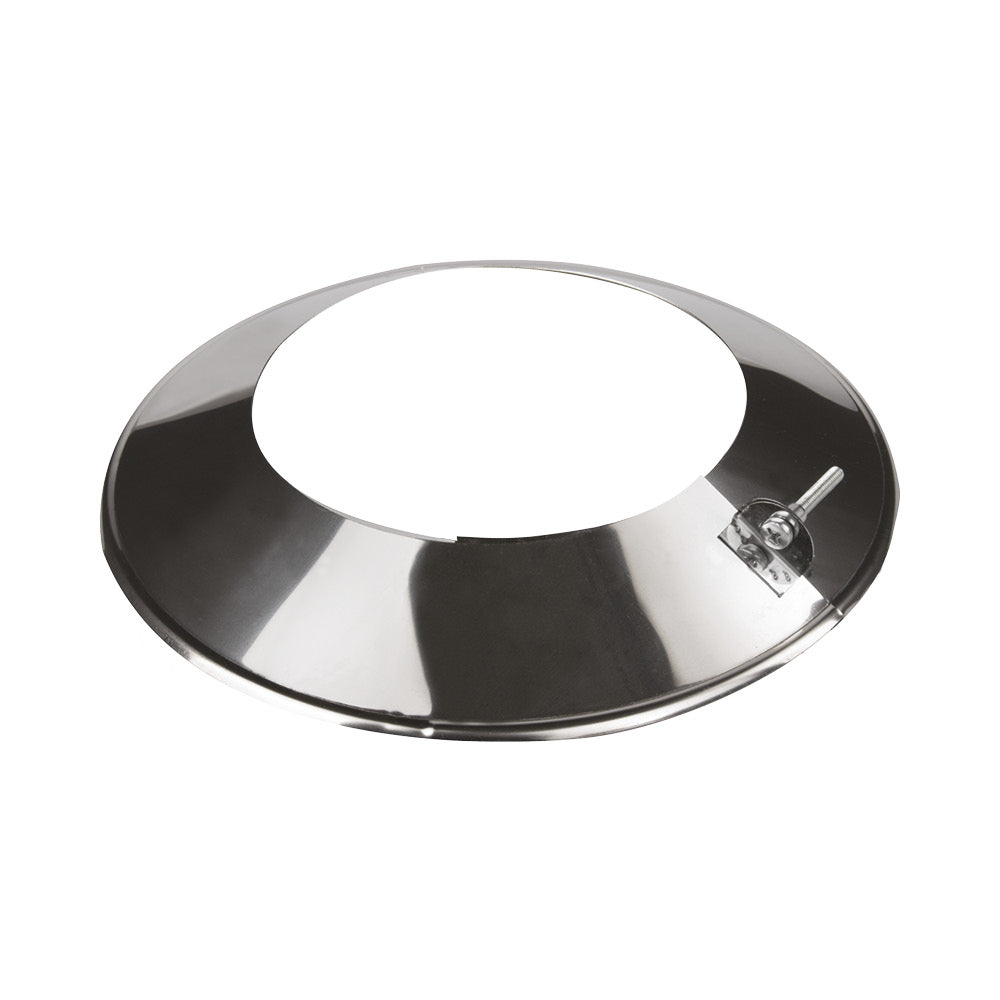 Edelstahl Wandrosette / Wetterkragen Ø150 mm - Außenmaß Ø250 mm