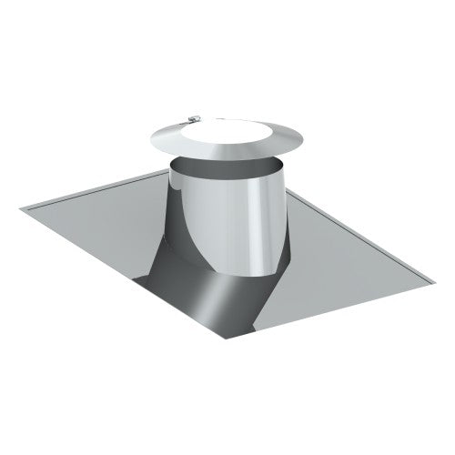 Edelstahl DW Dachdurchführung 5°- 15° mit Wetterkragen Ø160 mm - V2A - DW-ECO 2.0 Jeremias