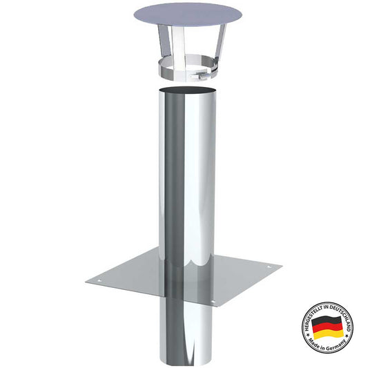 Kaminverlängerung Höhe 0,5 m - Schornsteinverlängerung Einwandig Ø120 mm - EW-FU Jeremias
