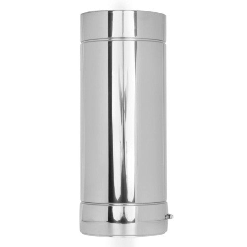 Edelstahlschornstein Rohr Ø130 mm Längenelement 500 mm - doppelwandig - V2A - DW-ECO Jeremias
