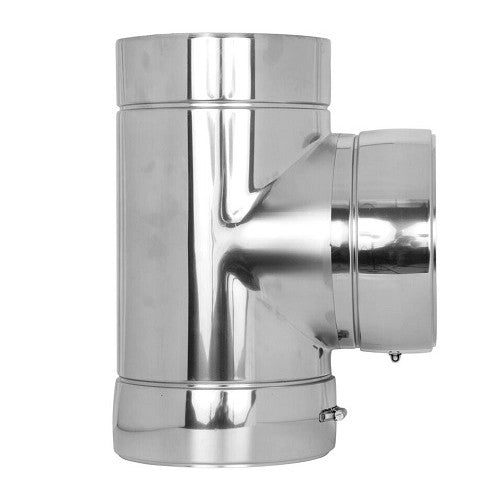 Edelstahlschornstein T-Stück 90° Ø180 mm - V2A - DW-ECO 2.0 Jeremias