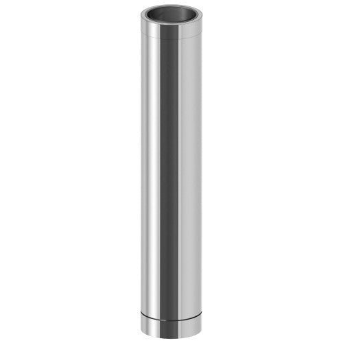 Edelstahlschornstein Rohr Lange 1000 mm mit Wandfutter kürzbar Ø180 mm - V2A - DW-ECO 2.0 Jeremias