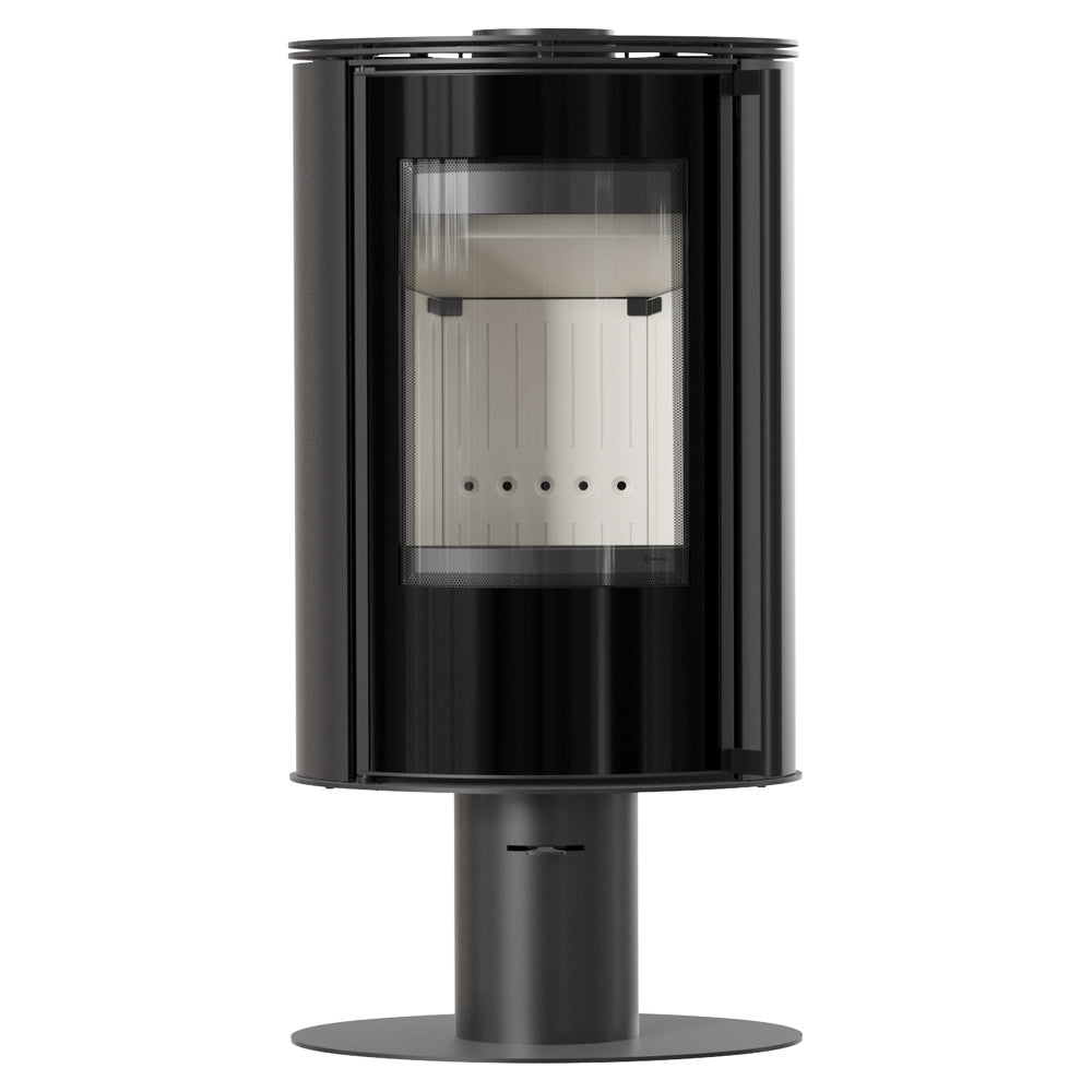 Kratki Kaminofen Erik mit Sockel PRO Links 5,5 kW Ø150 BImSchV Stufe 2 Holzofen