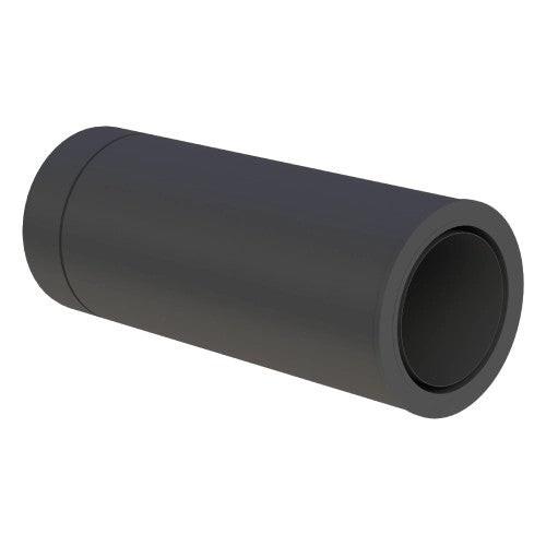 Edelstahlschornstein Doppelwandig Längenelement 500 mm mit integriertem Wandfutter kürzbar für FERRO Ø130 mm - V2A - Jeremias DW-Black